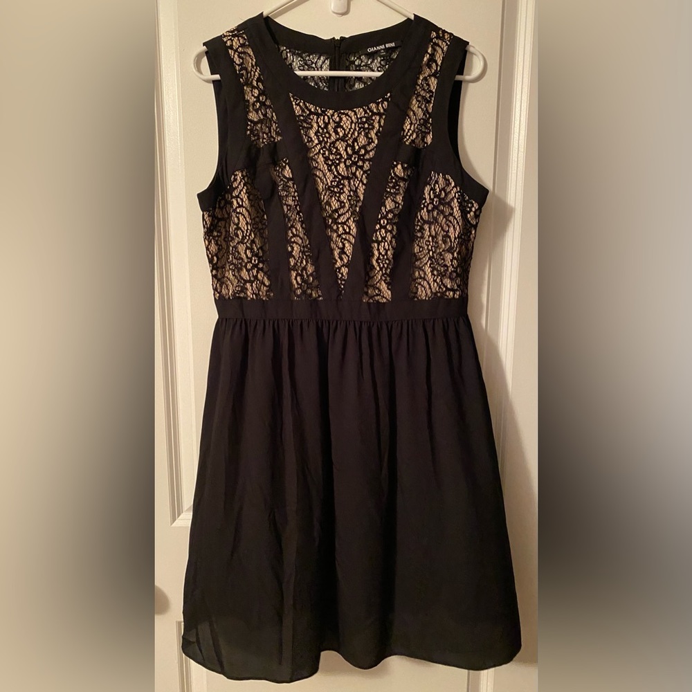 Gianni Bini Black Dress with Lace
